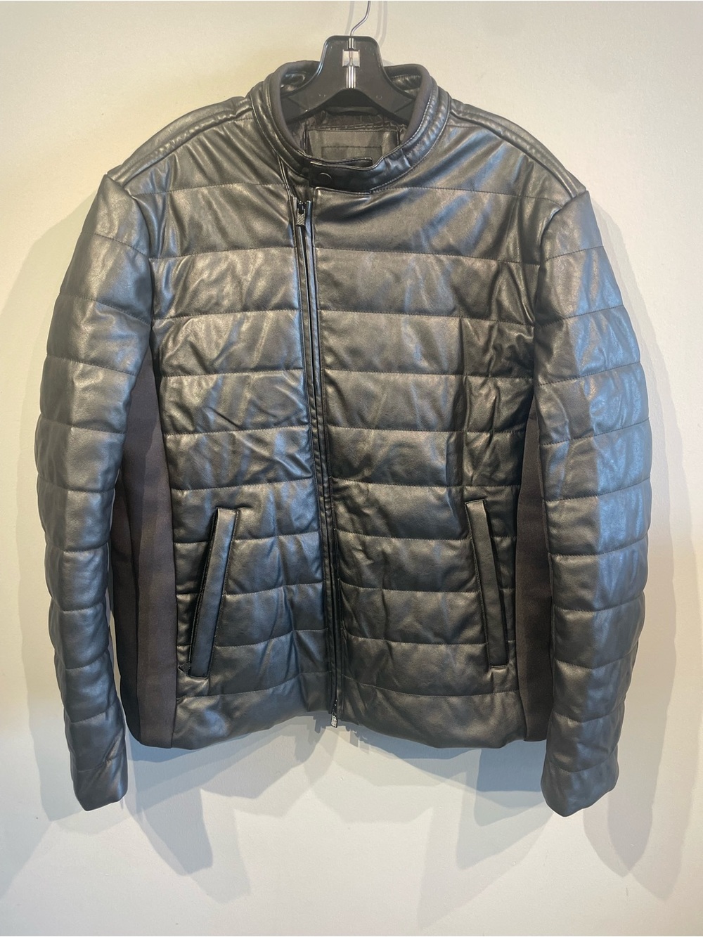 Armani Exchange Black Quilted Puffer Jacket XL